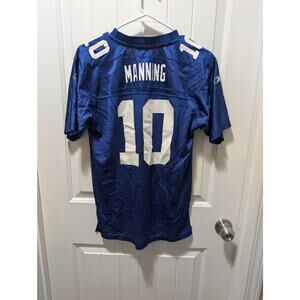 NFL Reebok - New York GIANTS ELI MANNING #10 Home Jersey Shirt (L 14-16) Youth